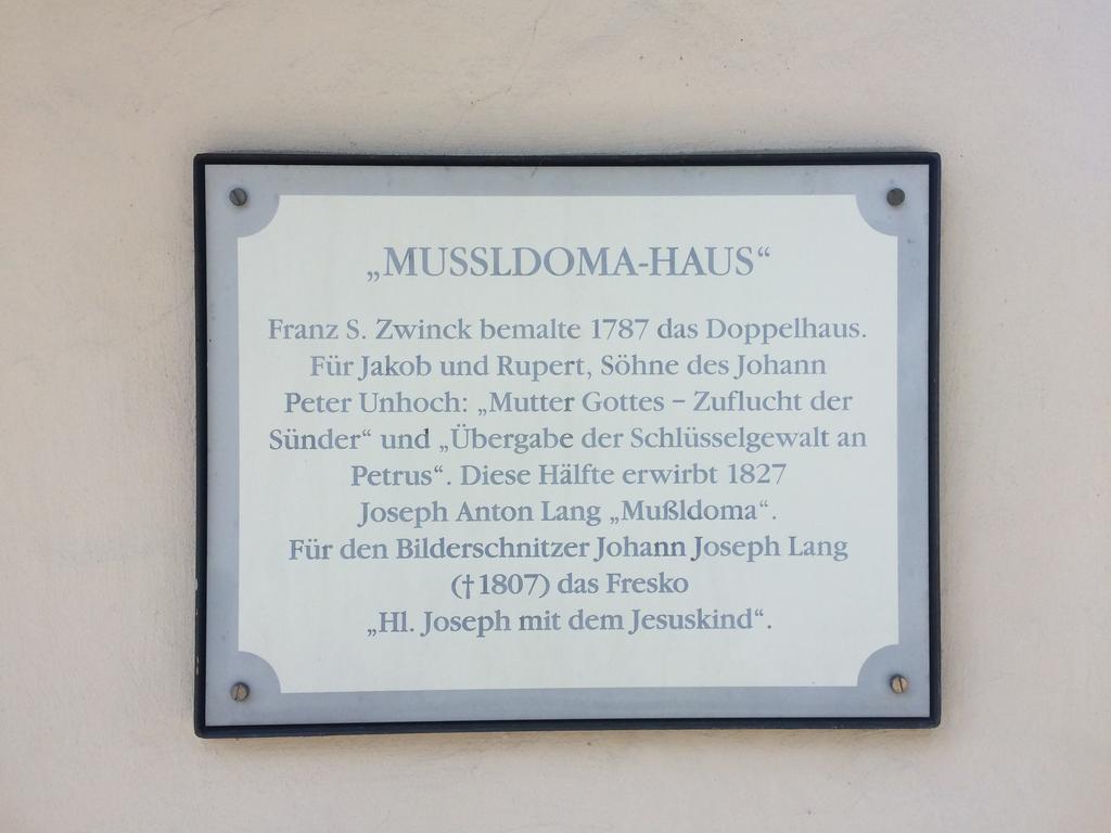 Ferienwohnungen Im Lueftlmalereck, Mussldomahaus Oberammergau Esterno foto