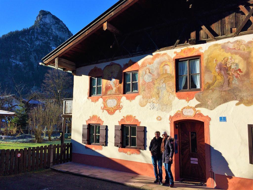 Ferienwohnungen Im Lueftlmalereck, Mussldomahaus Oberammergau Esterno foto