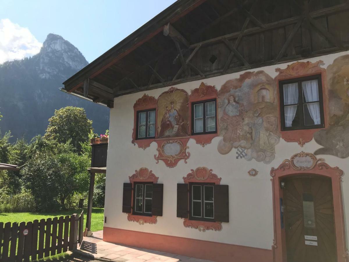 Ferienwohnungen Im Lueftlmalereck, Mussldomahaus Oberammergau Esterno foto